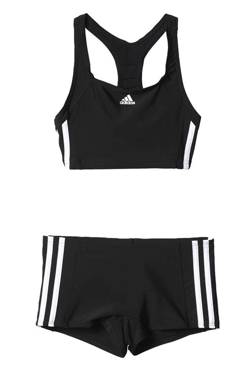 bikini schwarz weiß adidas|Schwarze Bikinis .